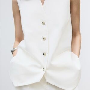 H&M White Vest